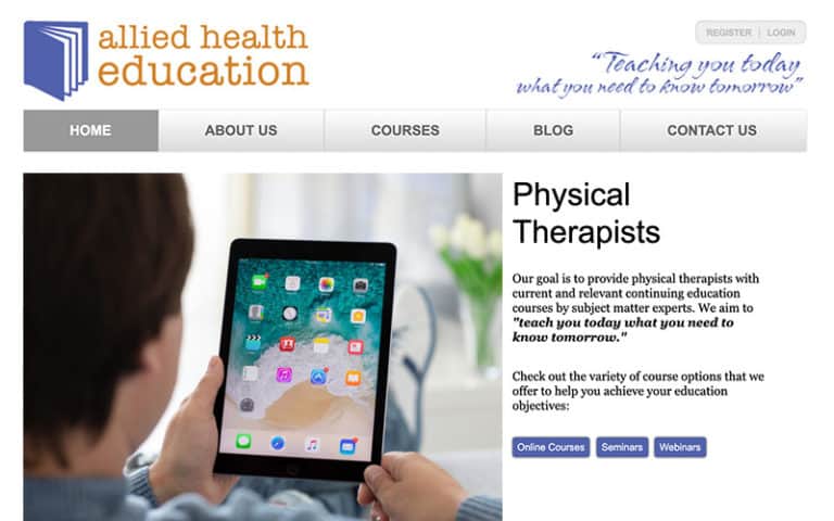 Custom Web Design for a Medical Education Company