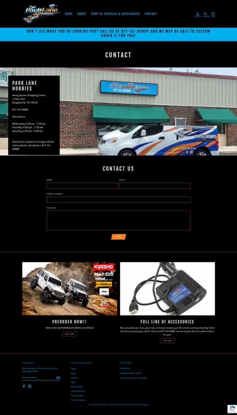 Shopify and SEO for a Hobby Store