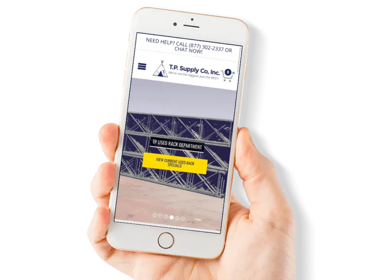 Thumb Friendly Web Design for Industrial Supply Company