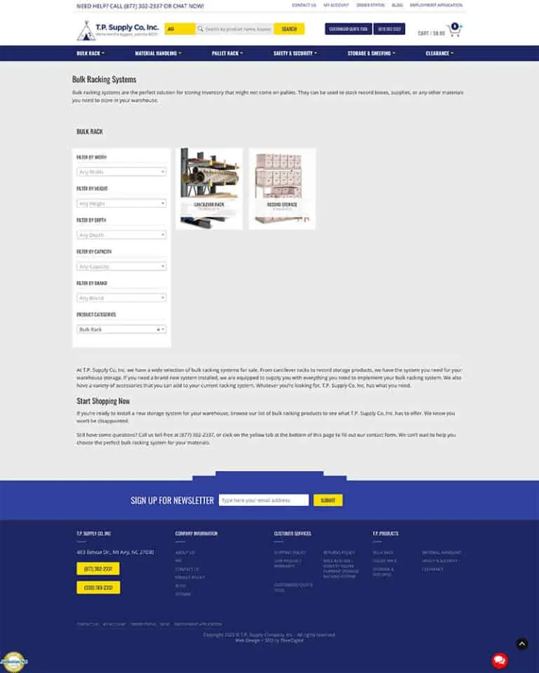 Mobile Friendly Web Design for an Industrial Supply Company