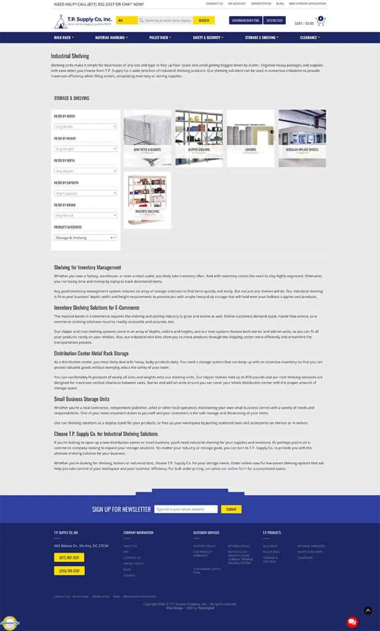 Responsive Web Design for an Industrial Supply Company
