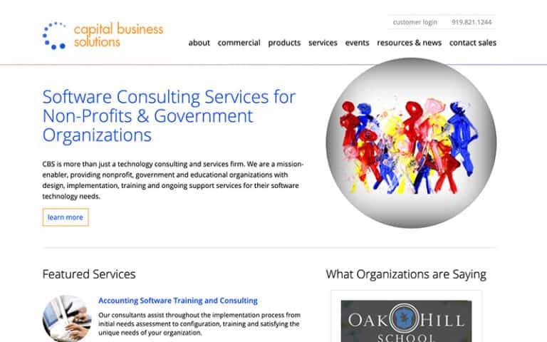 Capital Business Solutions BEFORE screenshot