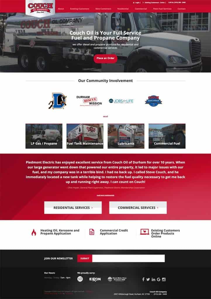 Custom WordPress Features for a Fuel Distribution Company