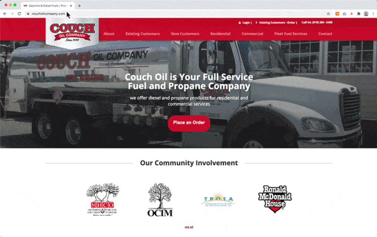 Special WordPress Features for a Fuel Distribution Company