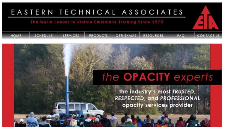 Eastern Technical Associates | Before Screenshot