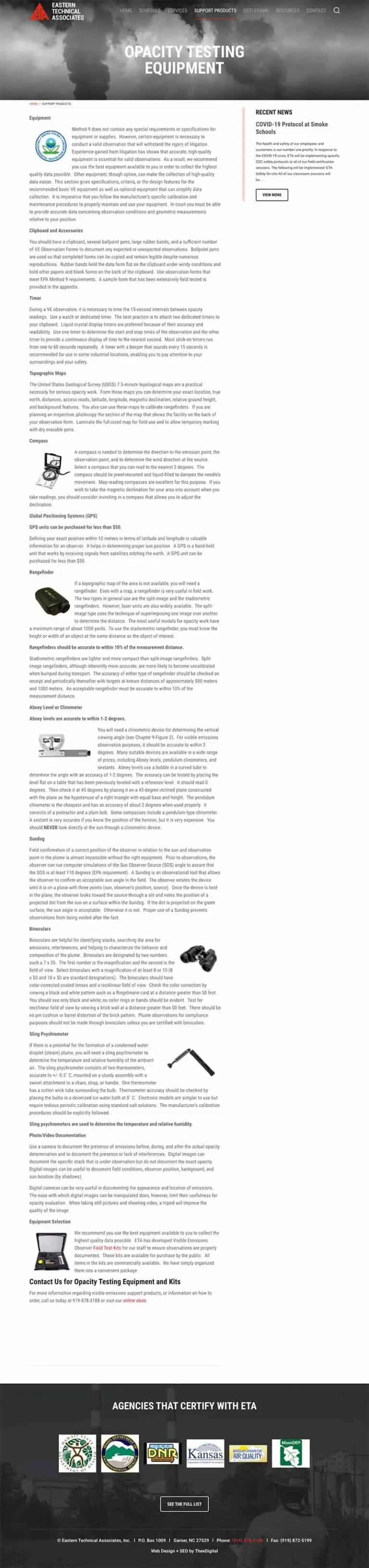 Custom Mobile-Friendly WordPress Site for an Environmental Training Company