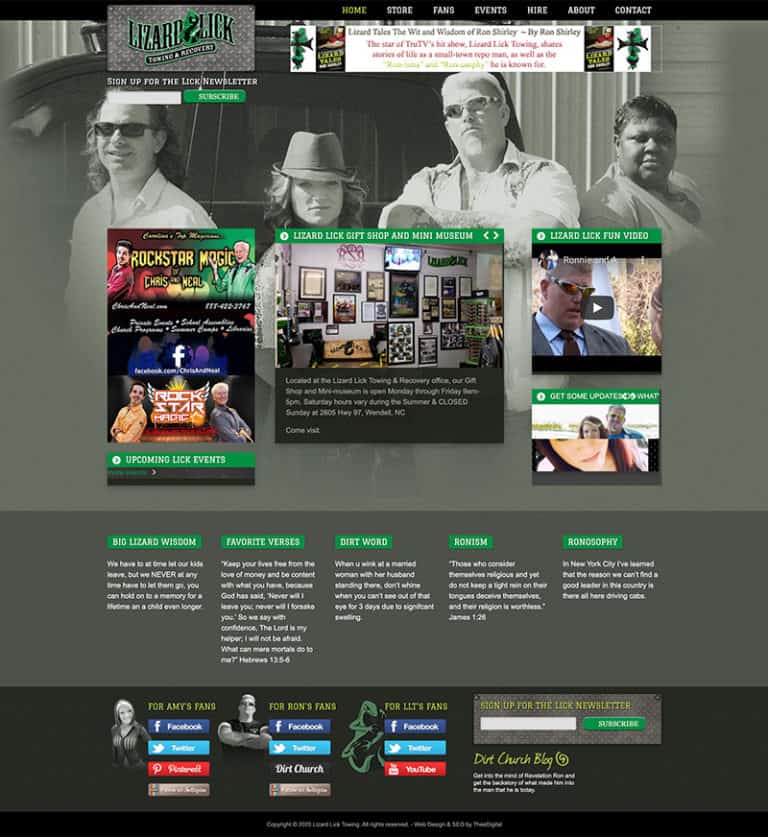 Custom Web Design for a National Television Reality Show