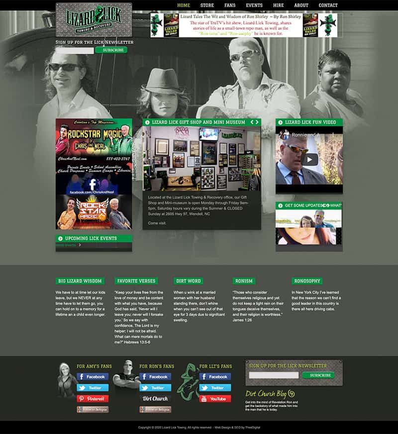 Custom Web Design for a National Television Reality Show