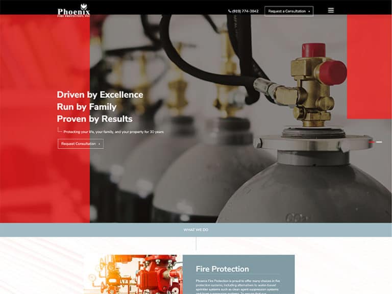 TheeDigital CaseStudy Phoenix-Fire-Systems Before