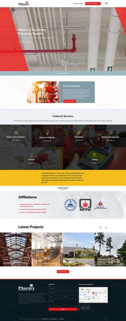 Custom WordPress Features for a Fire Protection Systems Company