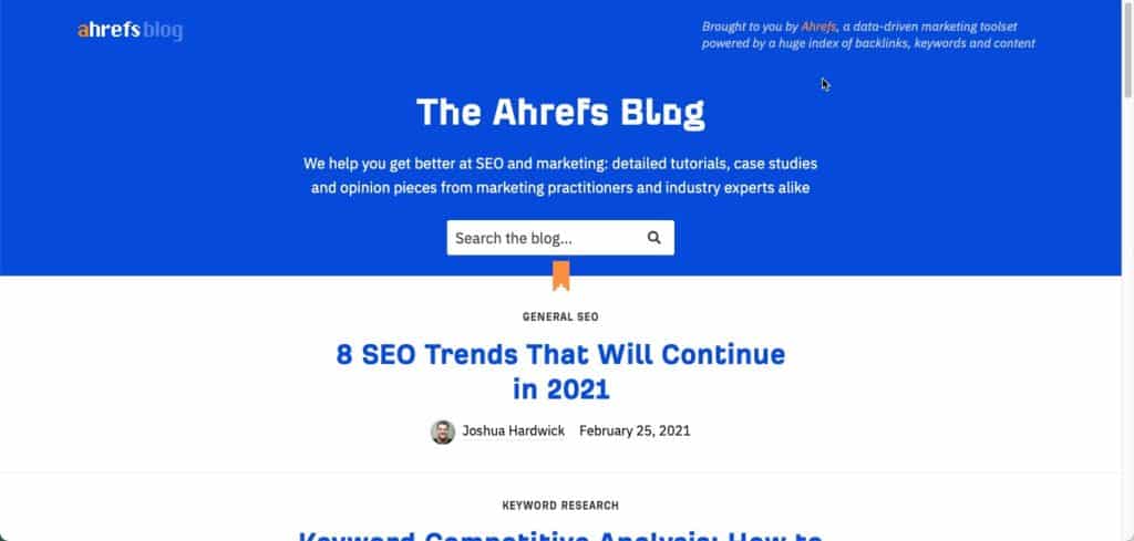 the ahrefs blog