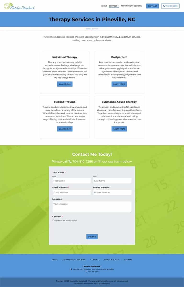 Custom Web Design for a Licensed Clinical Social Worker