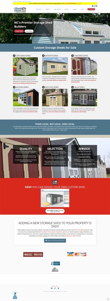PPC for Shed Construction Company