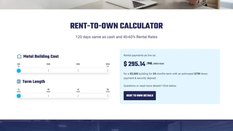 Eagle Carports Responsive Metal Building Website