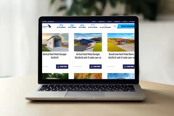 Metal Building Custom Website Design