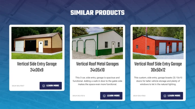 Metal Building Product Page