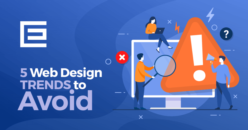 5 Web design trends to avoid