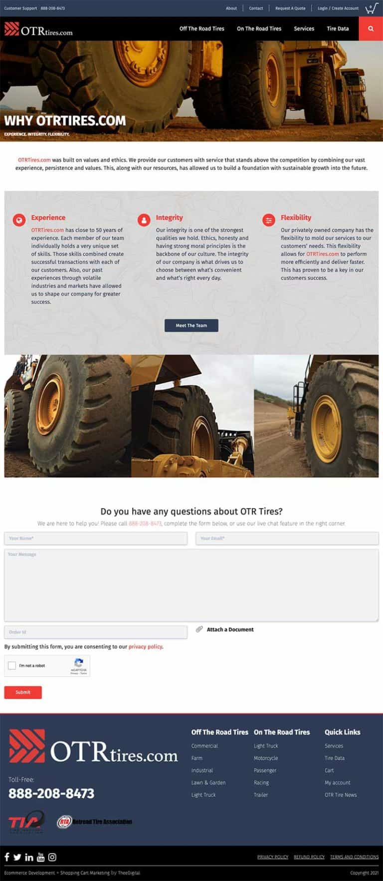 About Us Page for Online Auto Parts Company