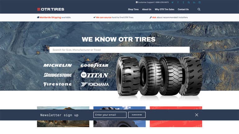 OTR Tires Before Screenshot