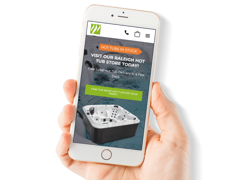 Mobile Responsiveness for a Retail Hot Tub Business