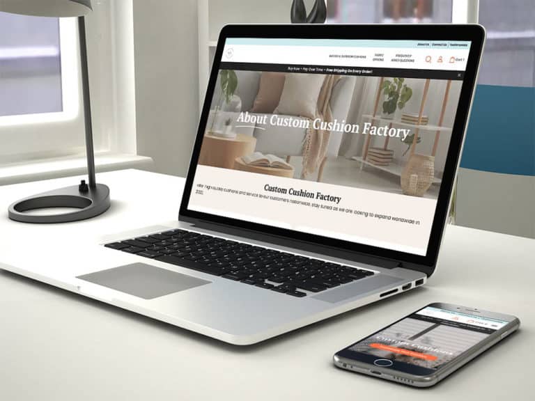 Custom Web Design for a Retail Furniture Company