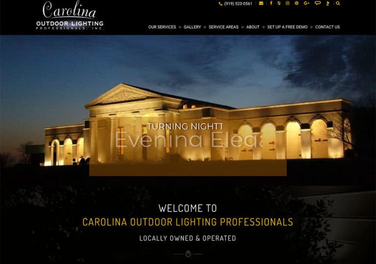 After Screenshot for Outdoor Lighting Professionals in Raleigh