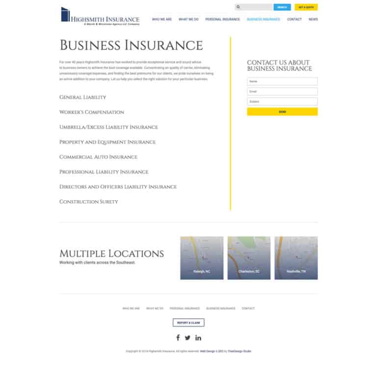 Marketing Services for an Insurance Business