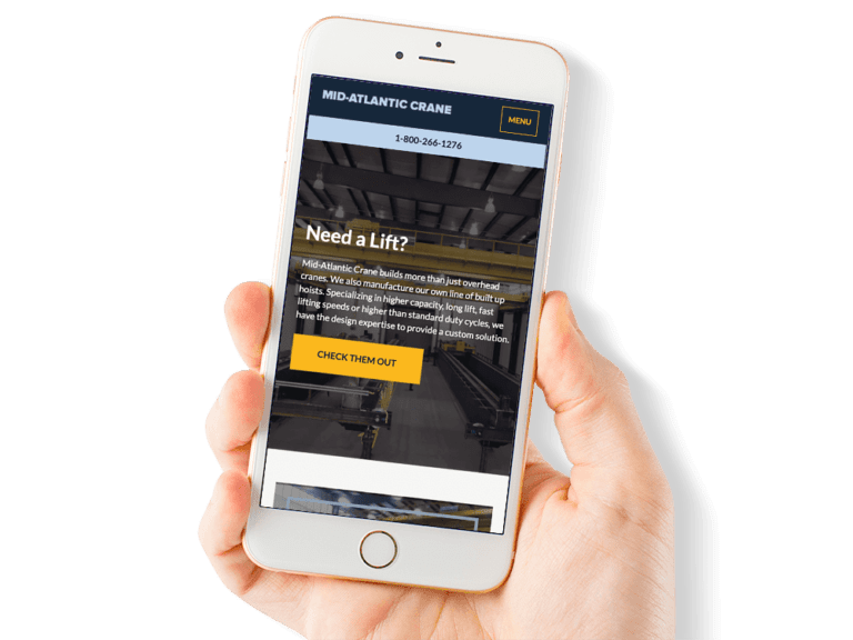 Mobile Friendly Web Design for a Construction Industry Company