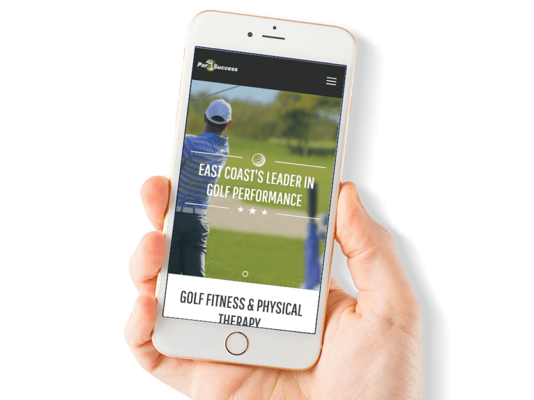 Mobile First Design for a Golf Fitness and Performance Company