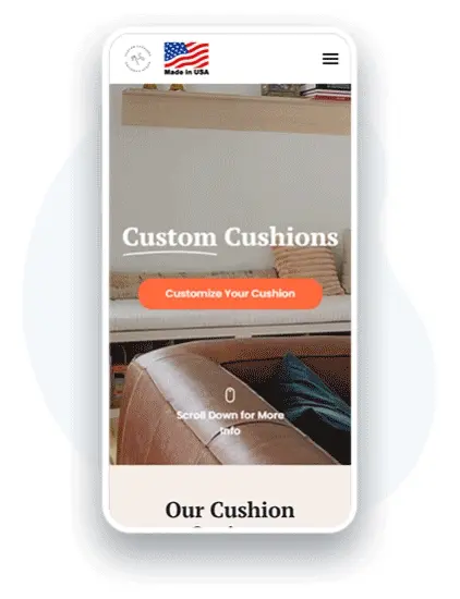 Custom Cushion Factory Case Study Mobile Friendly Web Design