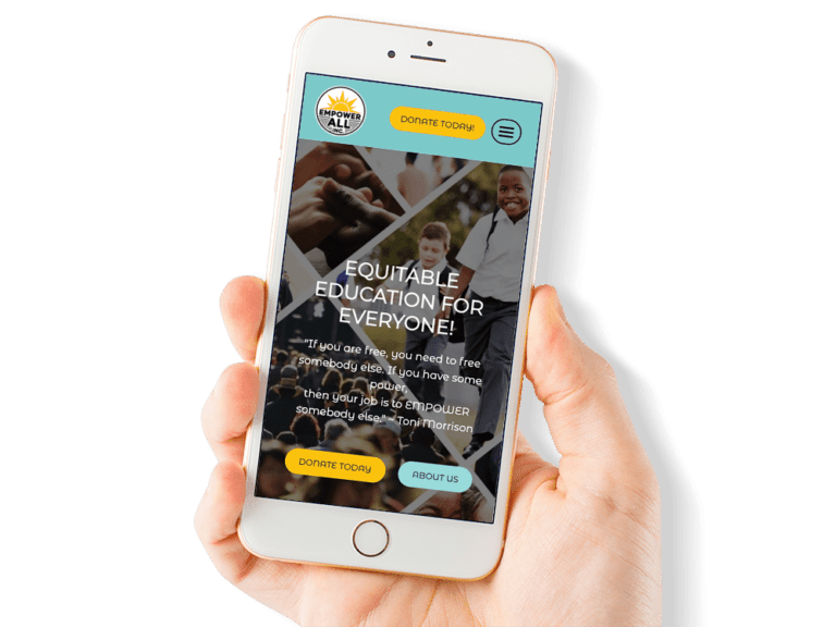 Mobile First Design for an Education and Social Equality Non-Profit
