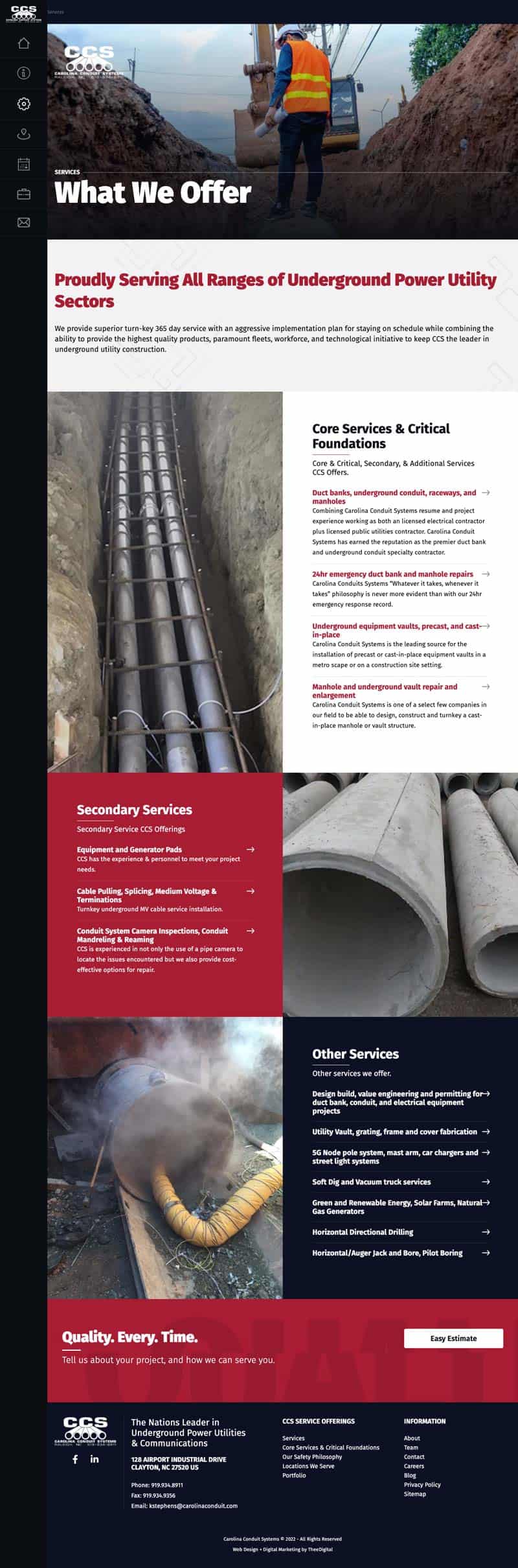 Custom  Design for a Construction Industry Client