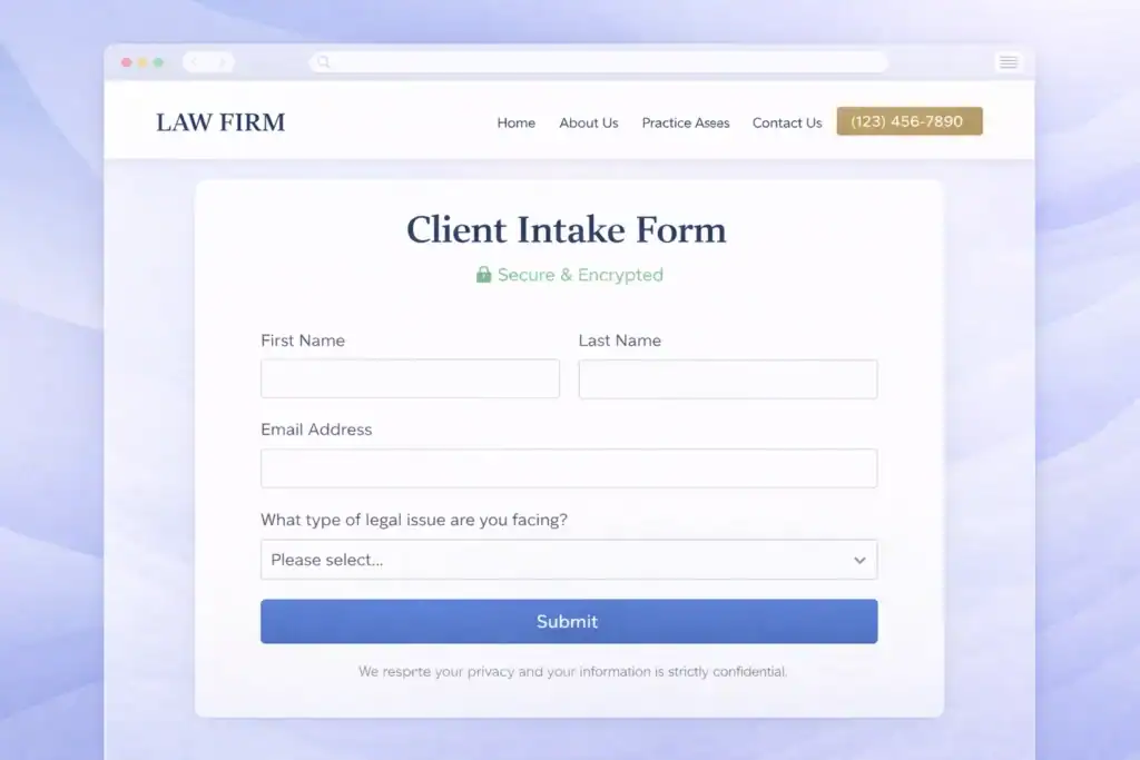client intake form