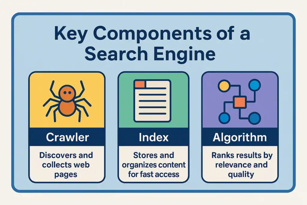 key components of a search engine