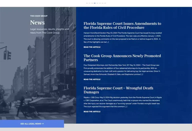 news page after cook group legal