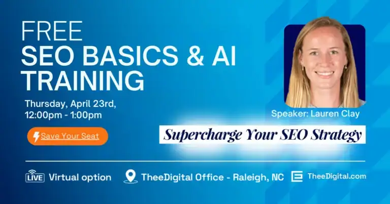 Free SEO and AI basics Training April 23rd 2026