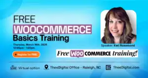 Free woocommerce basics training march 19th 2026