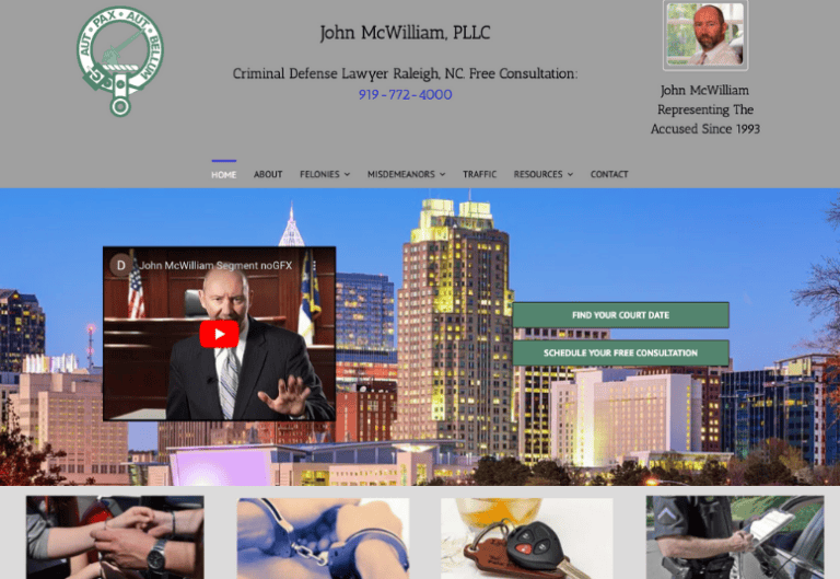 john mcwilliams raleigh criminal lawyer website before