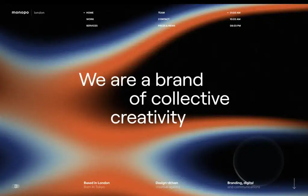 monopo gradient web design