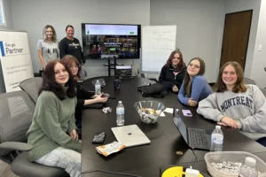 TheeDigital mentoring Girl Scout Troop