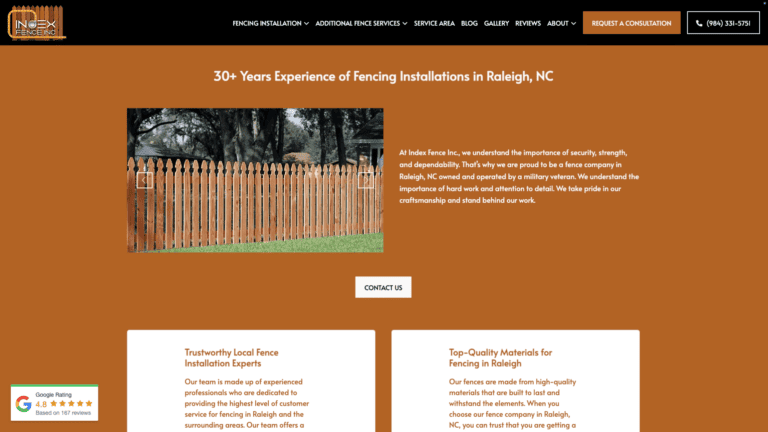 Index fence website