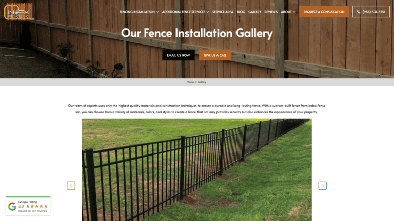 Index fence website