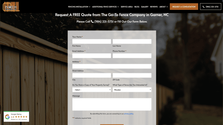 Index fence website