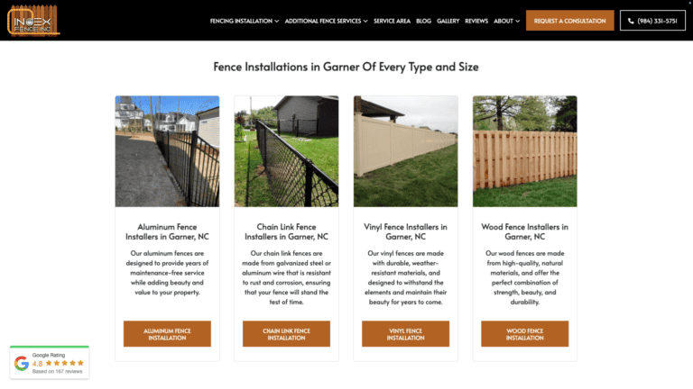Index fence website