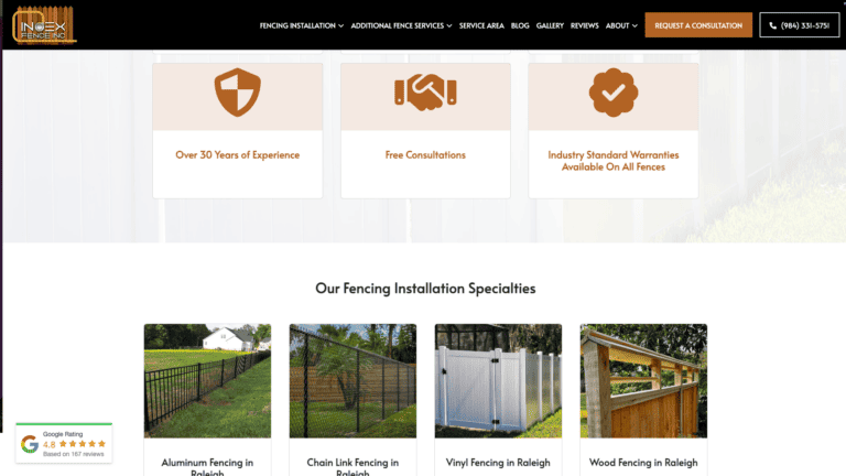Index fence website