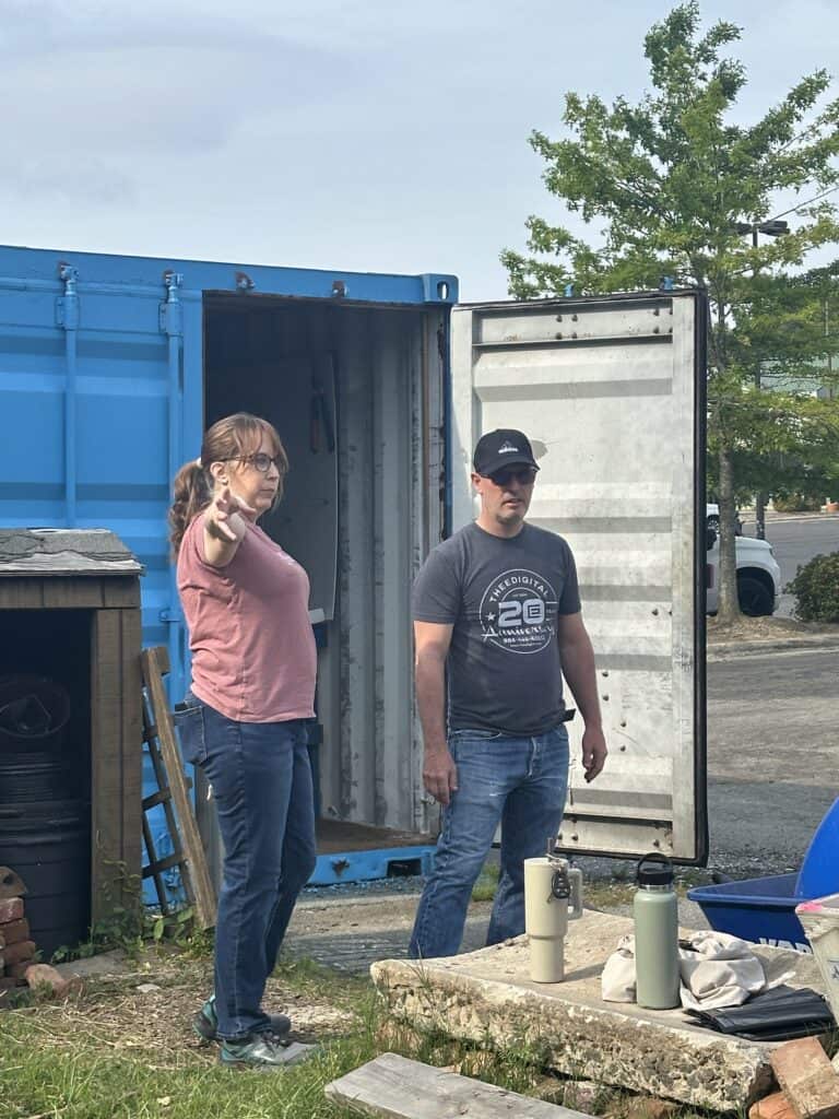 Keri and Richard planning