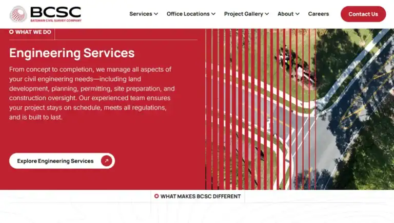 engineering services new site page