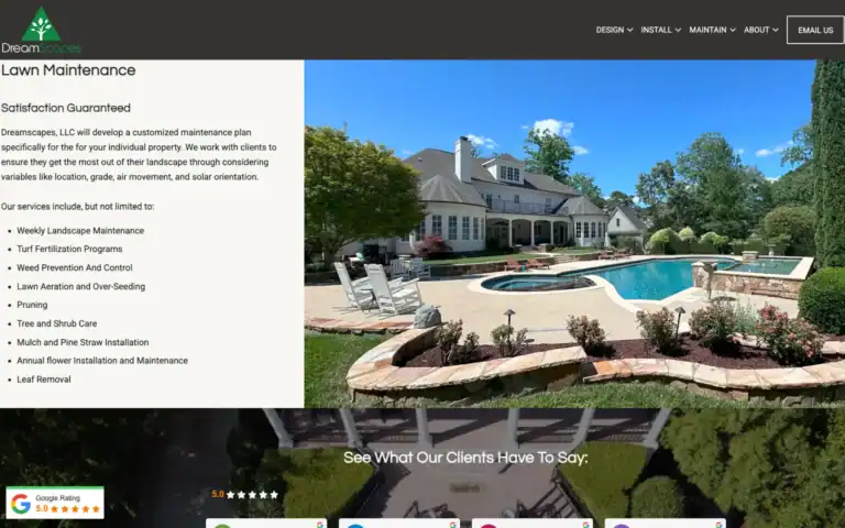 dreamscapes new website after Website redesign 15