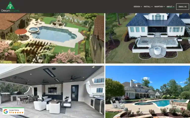 dreamscapes new website after Website redesign 5
