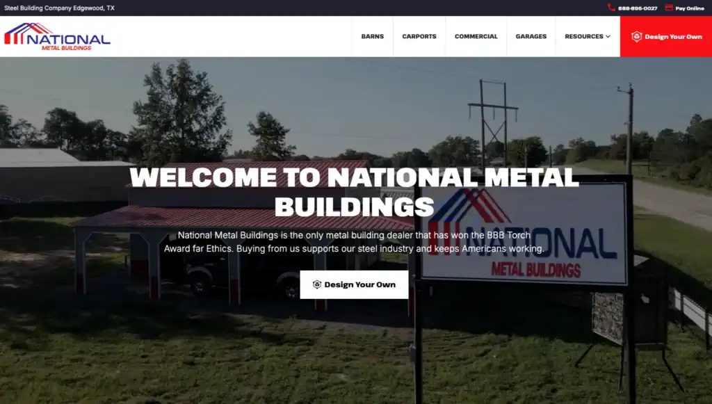 national metal buildings new home page